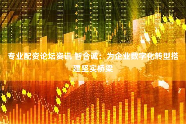 专业配资论坛资讯 智合诚：为企业数字化转型搭建坚实桥梁